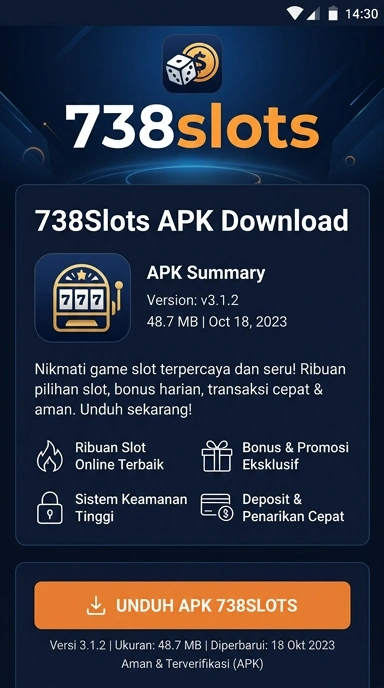 Unduh dan Instal APK 738slots untuk Android Anda