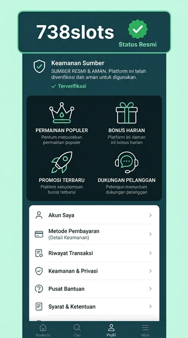 Kanal Resmi 738slots untuk Pengguna Android Indonesia
