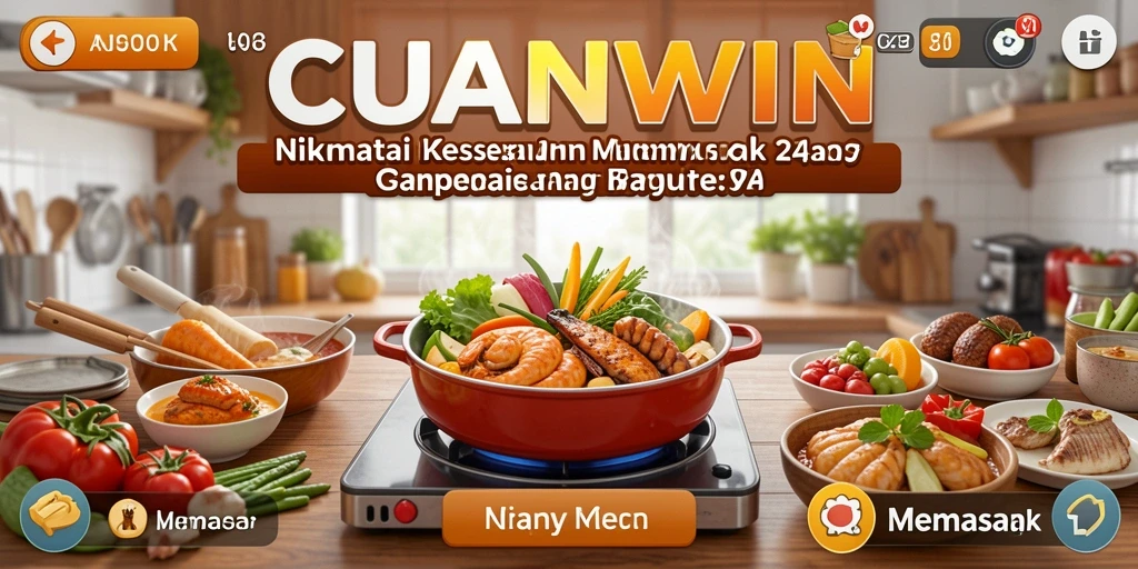Screenshot CUANWIN menampilkan antarmuka permainan Memasak yang menarik.