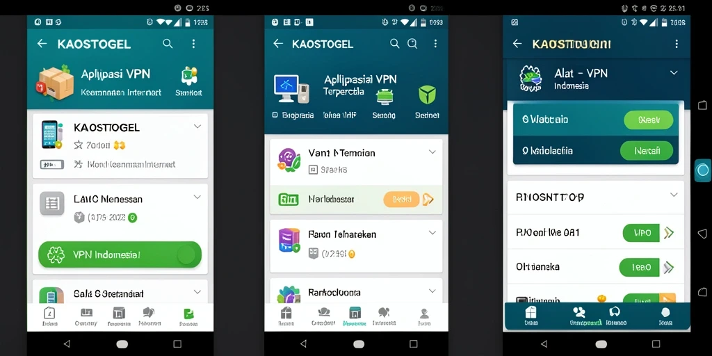 Tampilan antarmuka KAOSTOGEL yang sederhana dan fungsional.