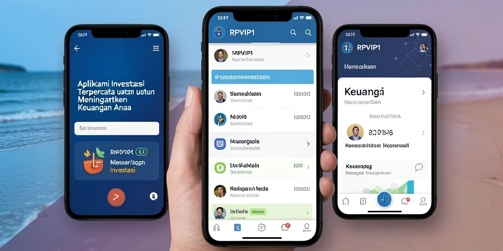Tampilan antarmuka RPVIP1 yang menarik dan informatif untuk investasi.