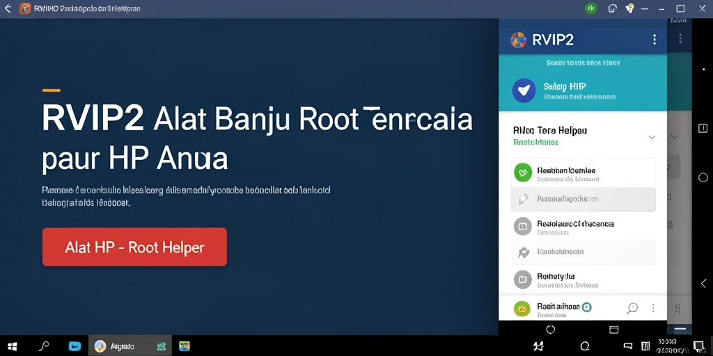 Antarmuka aplikasi RVIP2 yang sederhana dan fungsional.