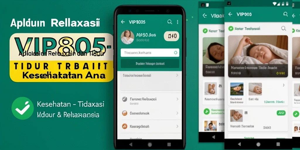 Antarmuka VIP805 yang menenangkan untuk tidur dan relaksasi.