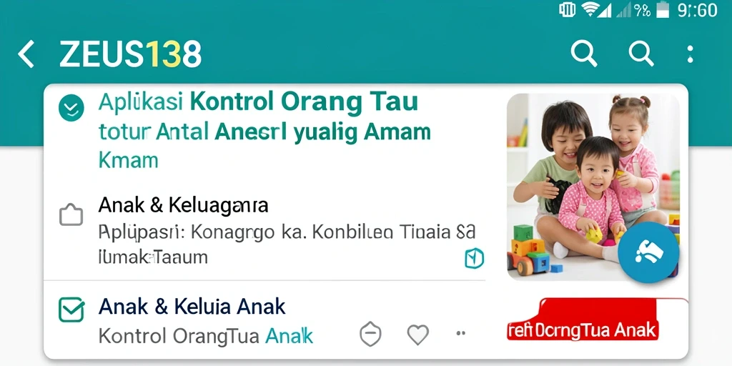 Antarmuka aplikasi ZEUS138 untuk kontrol orang tua yang mudah digunakan.
